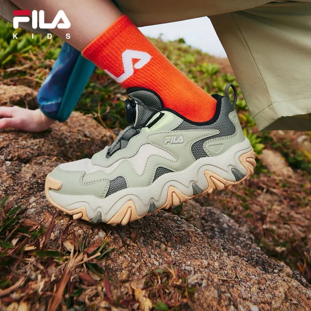 【斐乐儿童虎爪2】2025年春季新款中大童运动复古户外鞋K15B512504