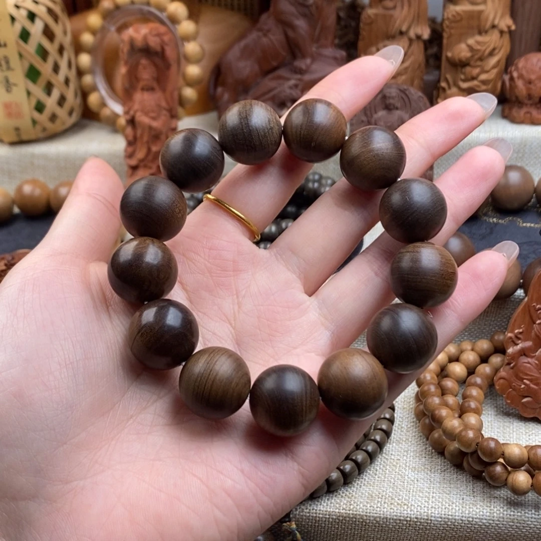 手串/手链檀香木老山檀，奶香1.8黑肉