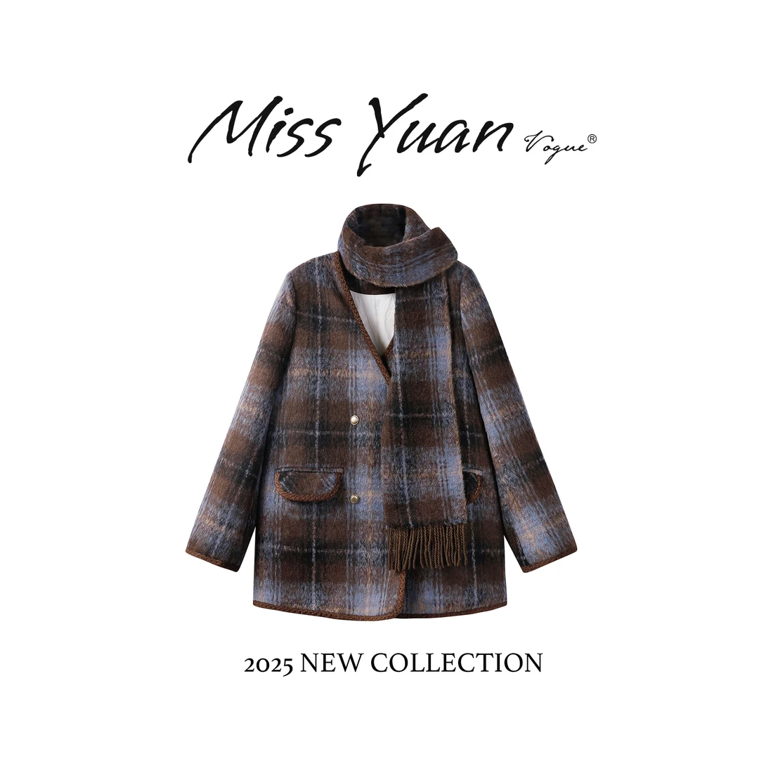 M.Y 媛总 马克华菲女装柔软90鸭绒款羽绒服带围巾 F34014A135