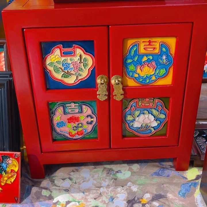加大款瓷板画艺术作品孤品特价红色