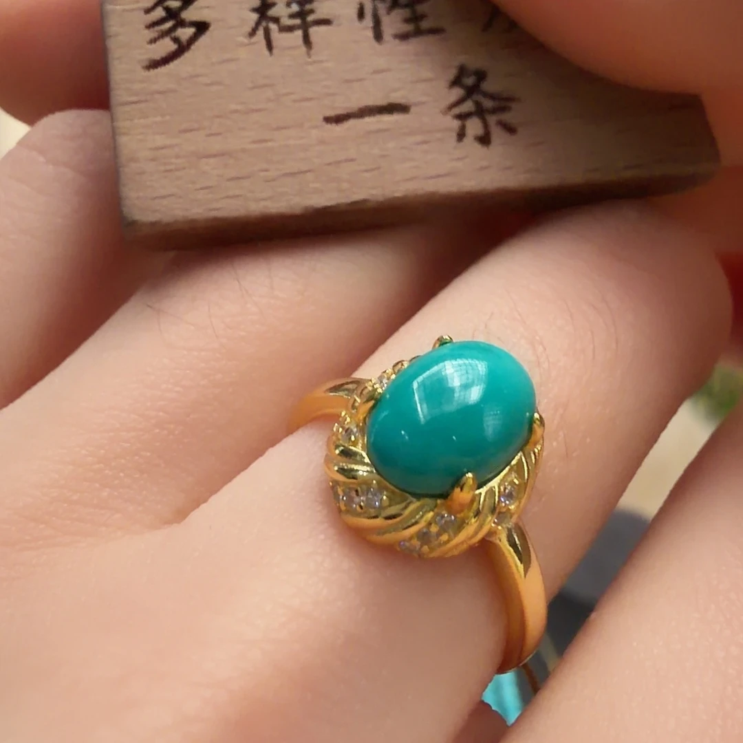 绿松石银S925镶嵌颈饰