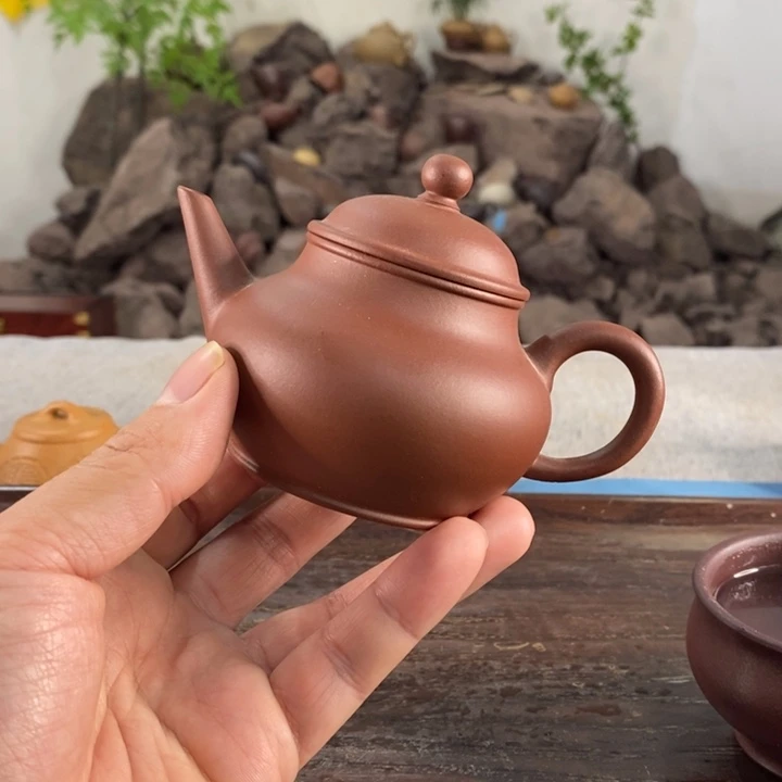 紫砂茶壶宜兴红皮龙170