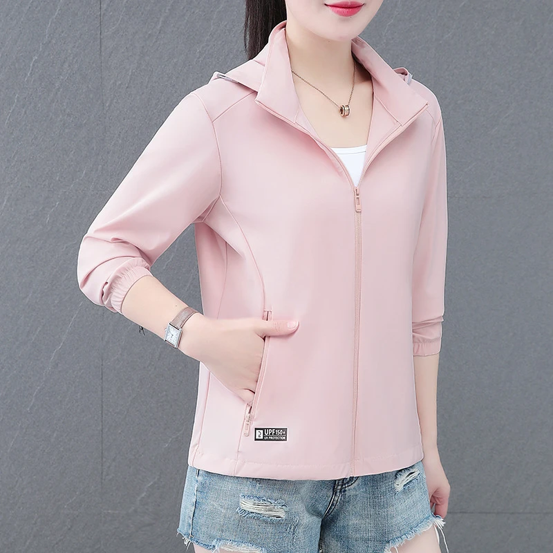 2025夏季新款冰丝防晒衣女透气皮肤衣薄款骑车外套透气百搭防晒服