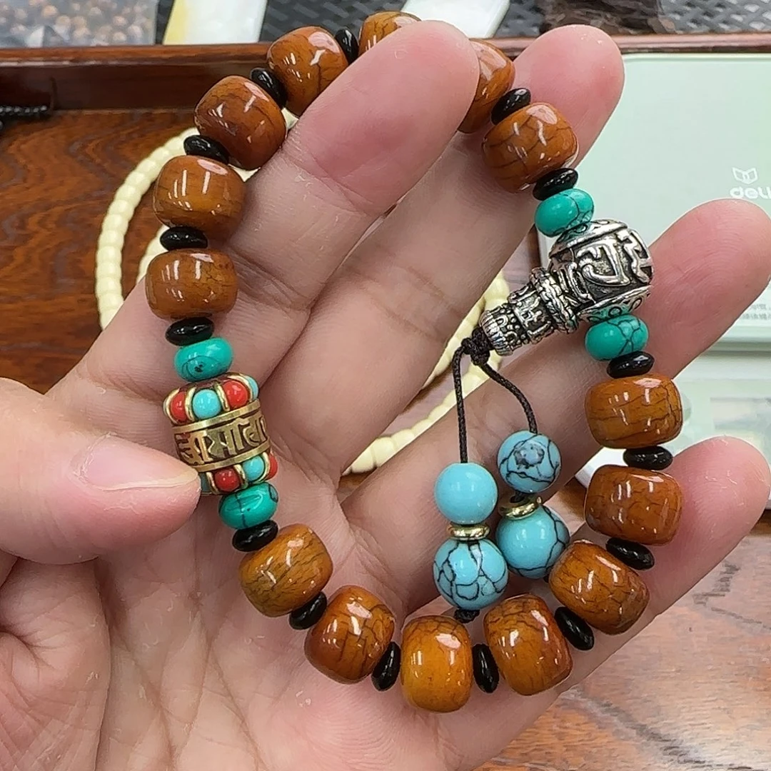 白玉菩提手串12骨串