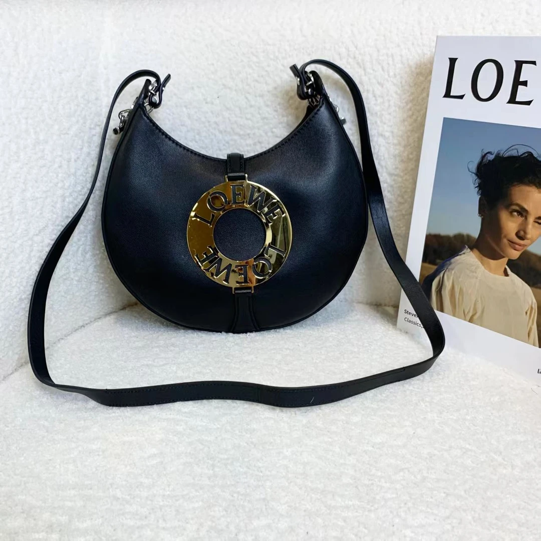 99新 LOEWE/罗意威 壹臻/黑金joyce单肩包小号 37484159