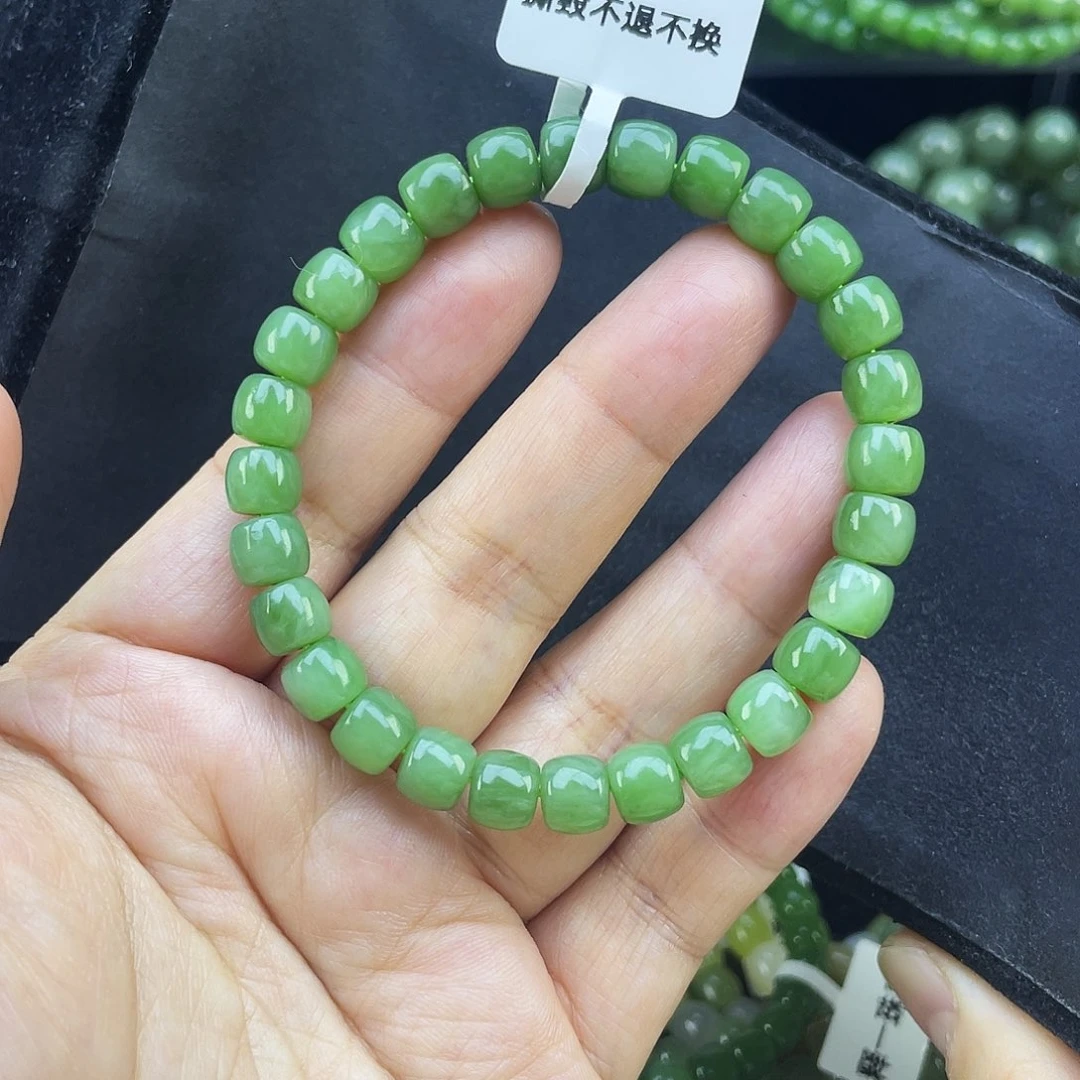 和田玉（碧玉）未镶嵌手链