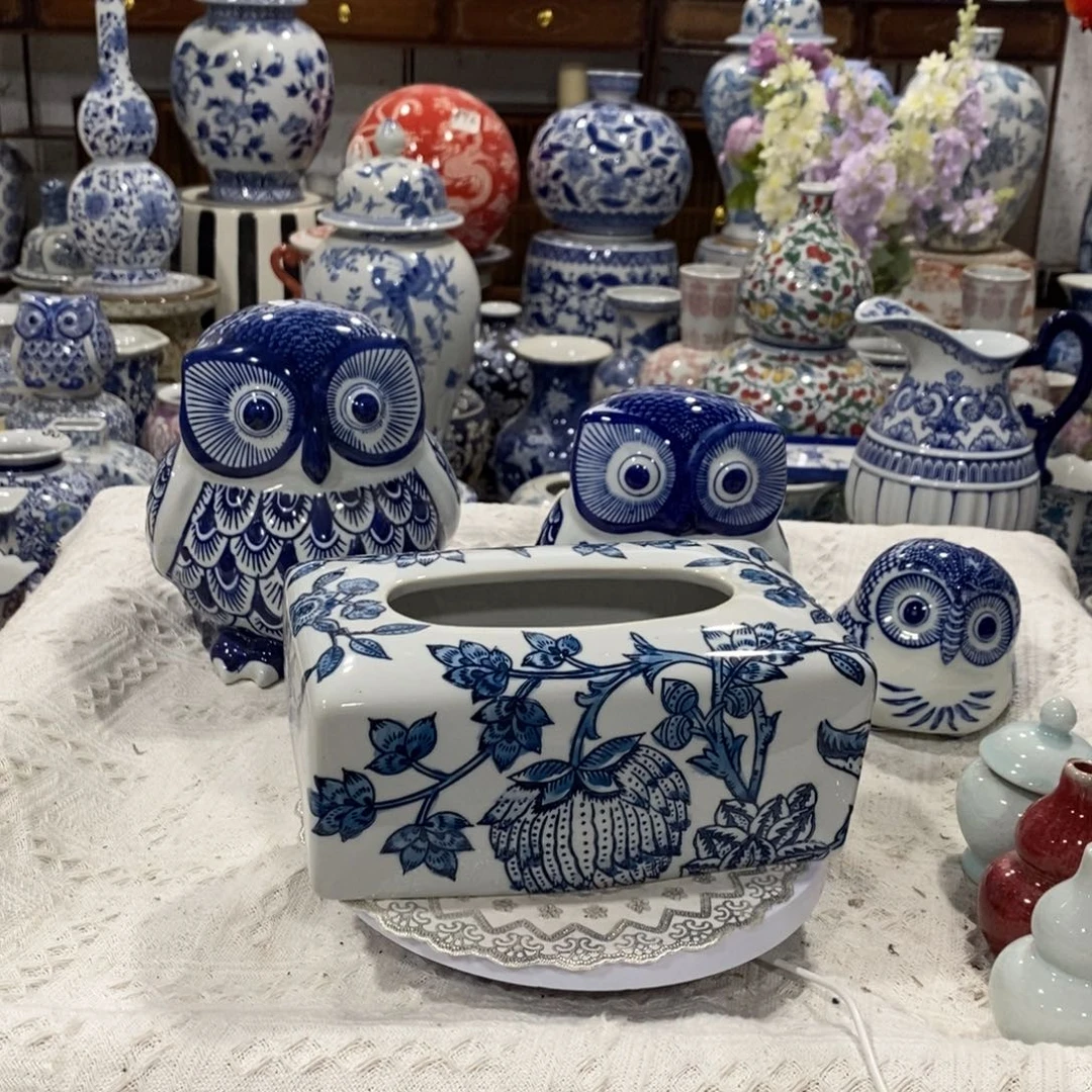 【闪购商品】摆件陶瓷纸巾盒摆件……