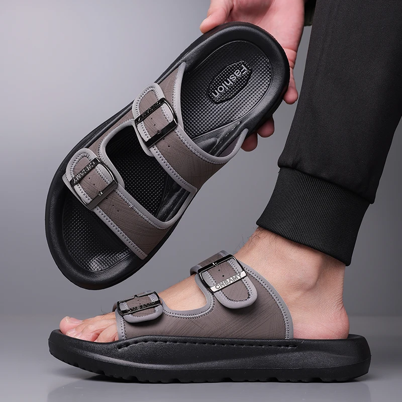 特大码男拖鞋46加宽加肥防滑软底舒适凉拖47轻便软底凉拖鞋户外49