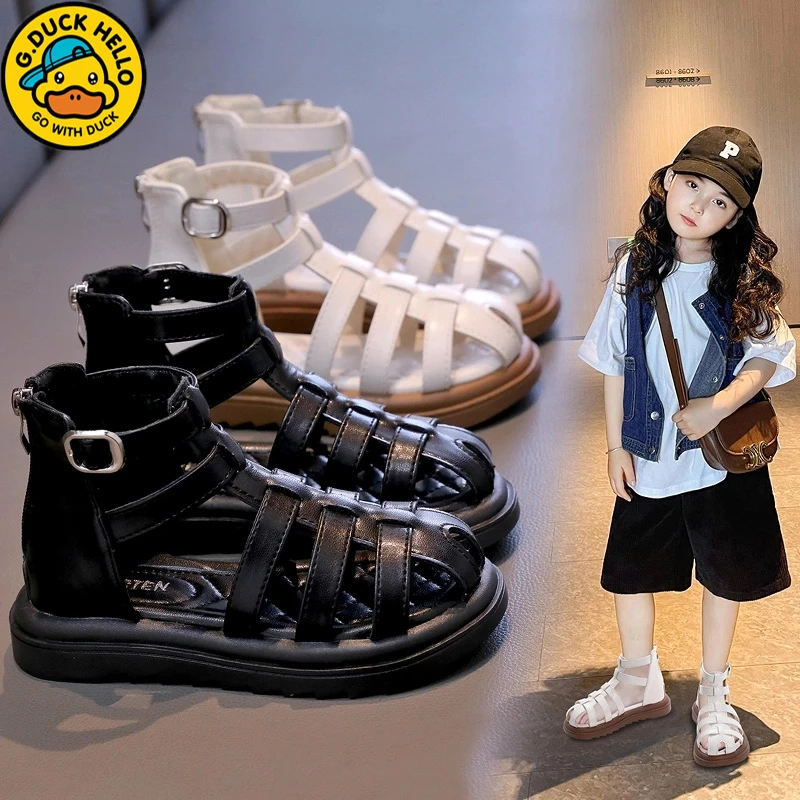 小黄鸭童鞋女童凉鞋儿童鞋户外鞋子韩系超轻6-12岁儿童防滑透气