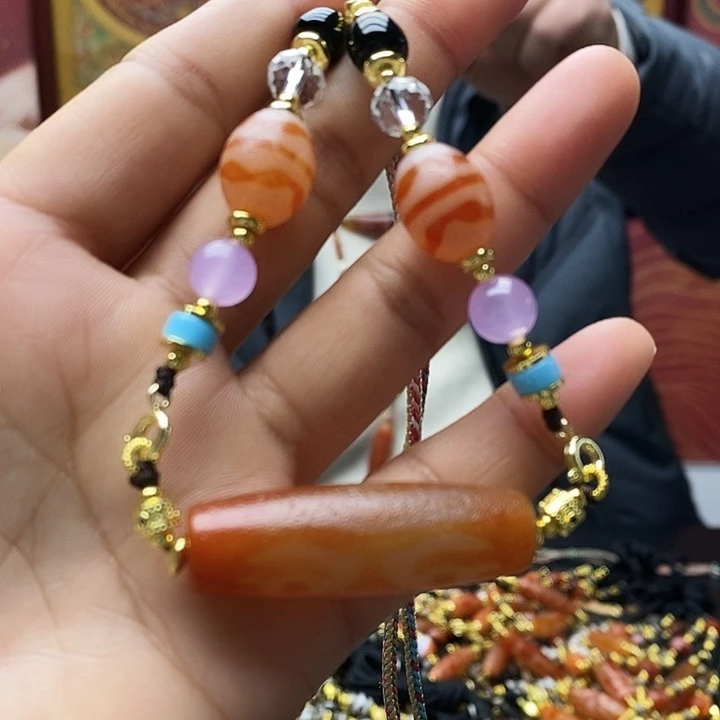 玛瑙/玉髓合金颈饰