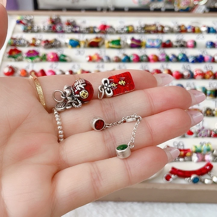 J***O足银珐琅珐琅彩足银配件