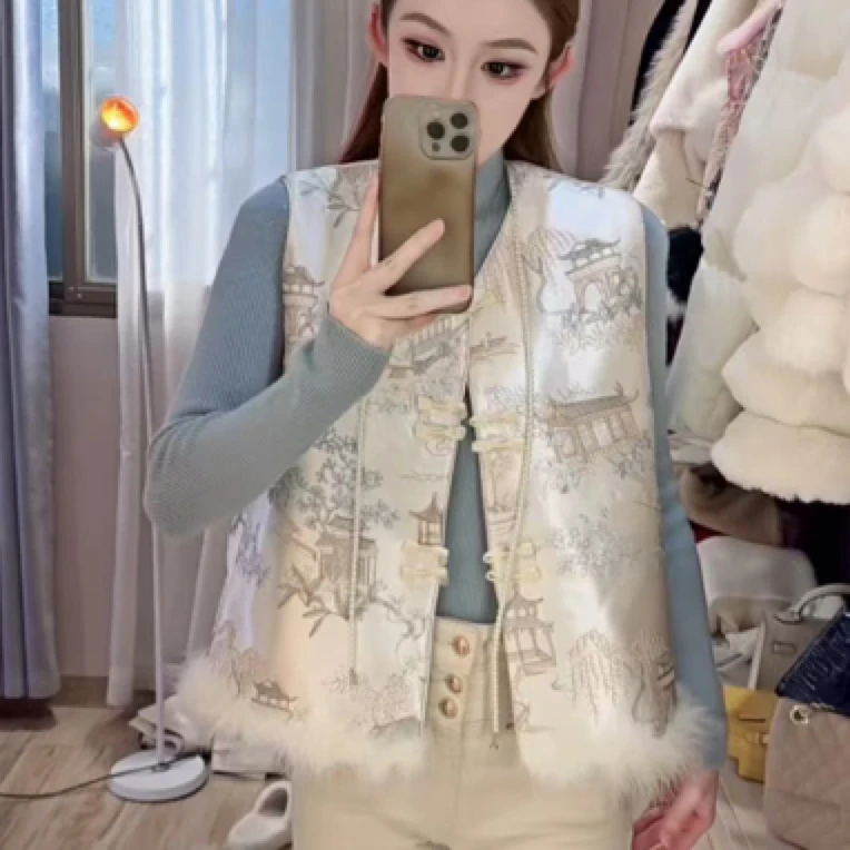 74998 珠光阁楼云亭  马甲（衣长55cm）