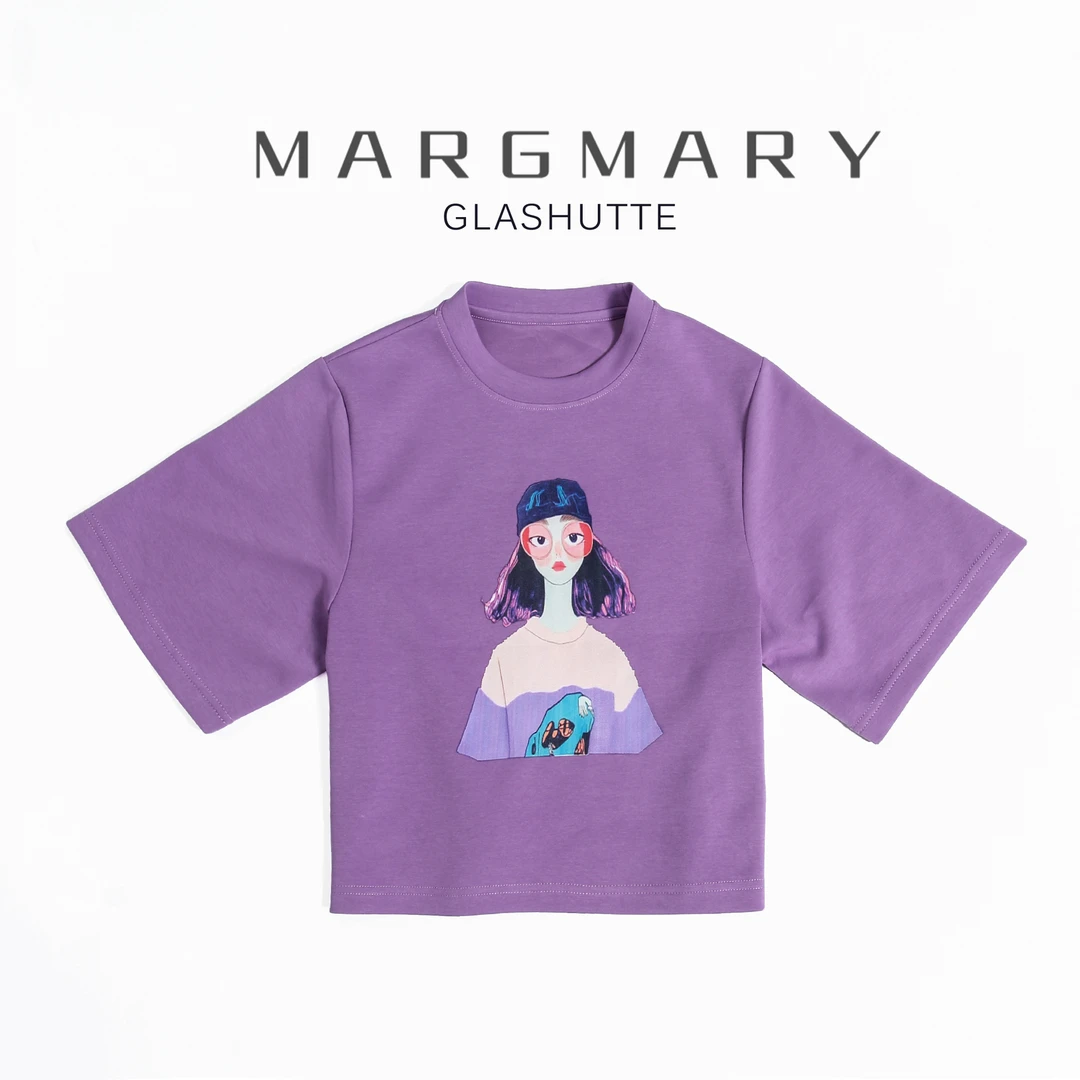 2025夏季设计师新款休闲时尚百搭潮流卡通女孩短袖