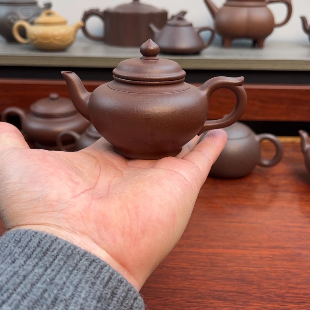 紫砂茶壶微瑕；笑樱120cc 黄龙山底槽青