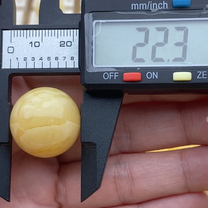 未镶嵌琥珀裸石蜜蜡圆珠