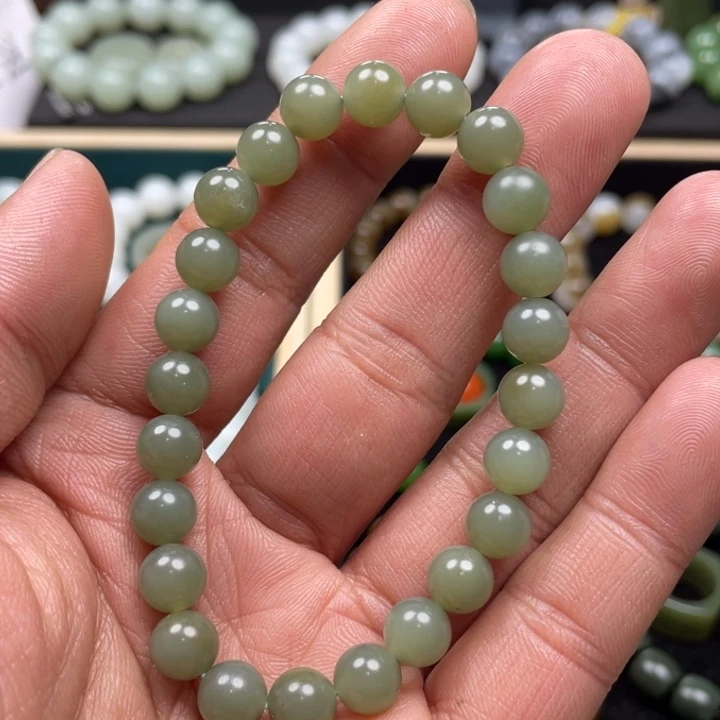 和田玉手串未镶嵌