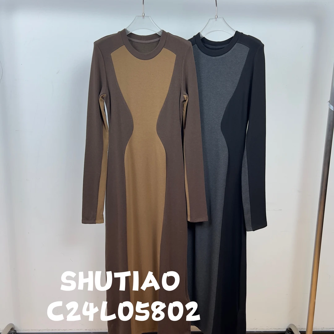 【SHUTIAO】2024秋冬：新款小众设计款连衣裙C24L05802