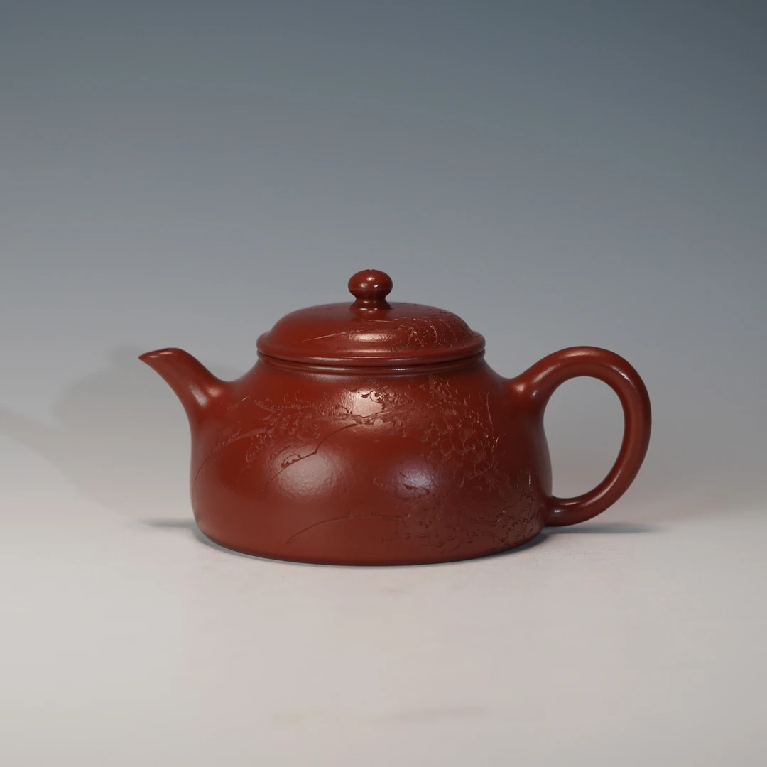 lot.21966 林天强 朱泥大红袍怀颖壶 200cc