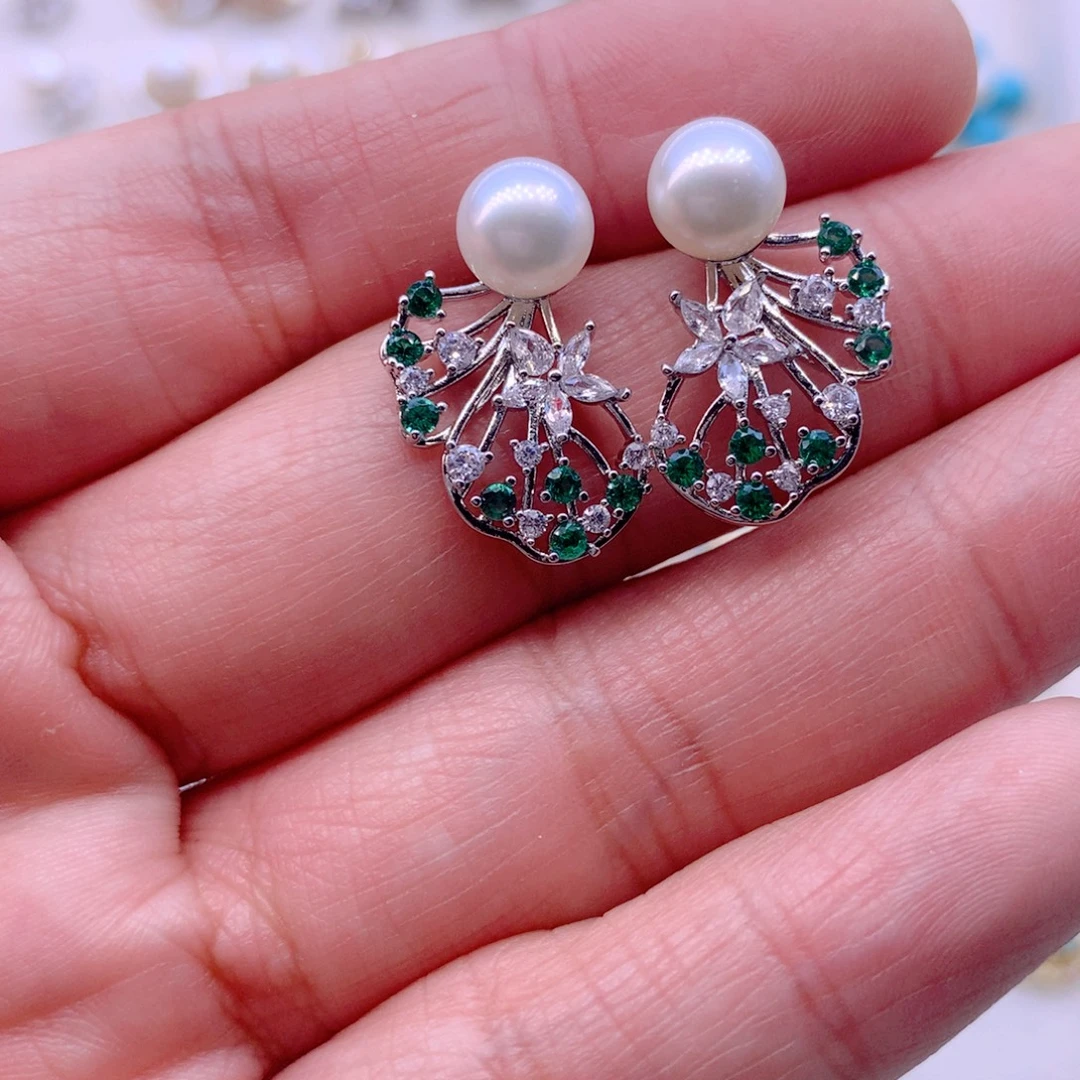 耳饰合金淡水珍珠