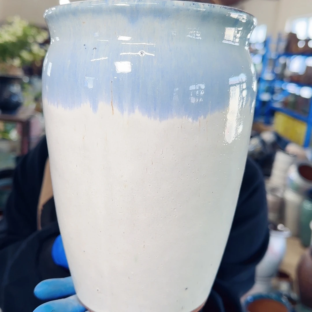 紫砂花盆高20口15