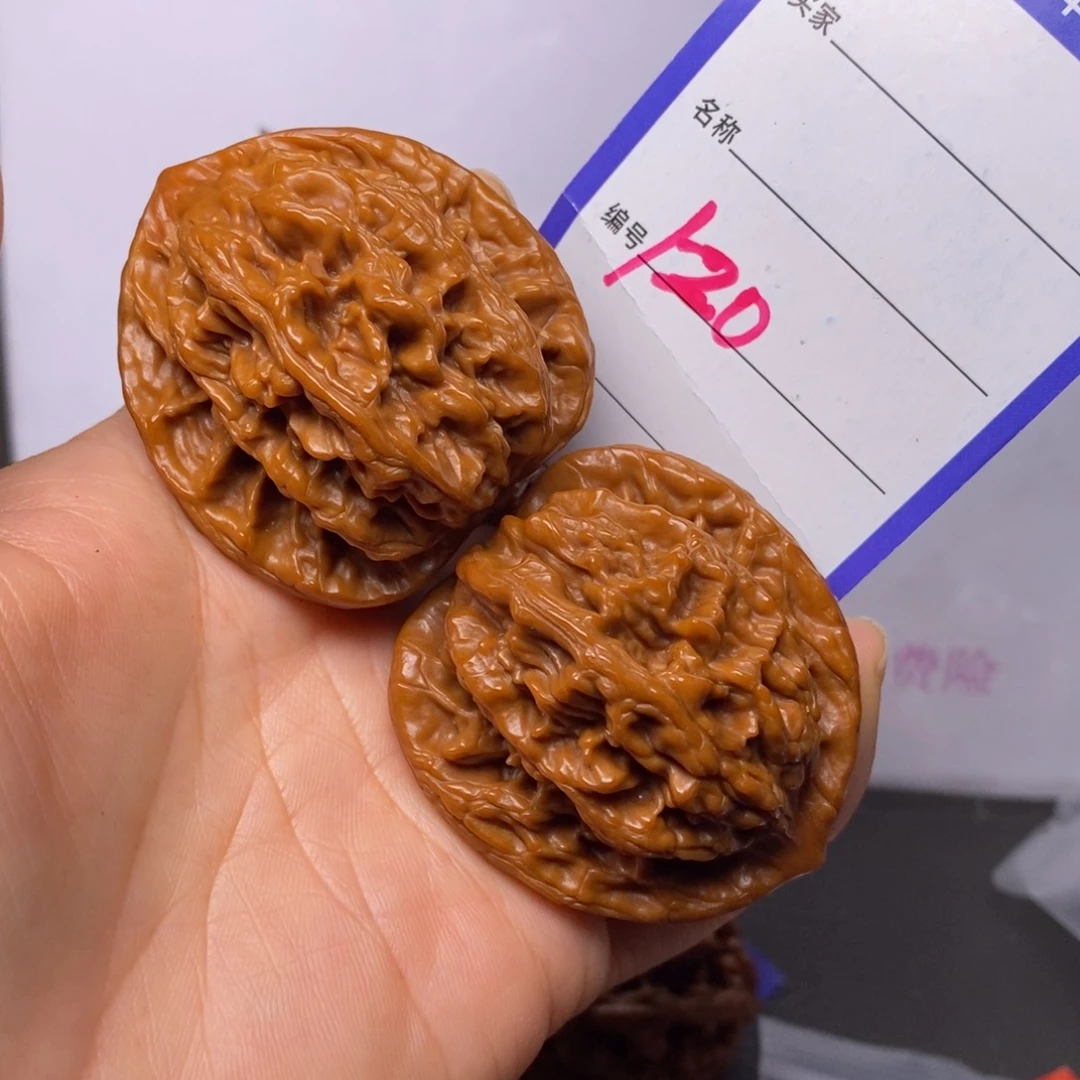 文玩核桃把件120/43虎头