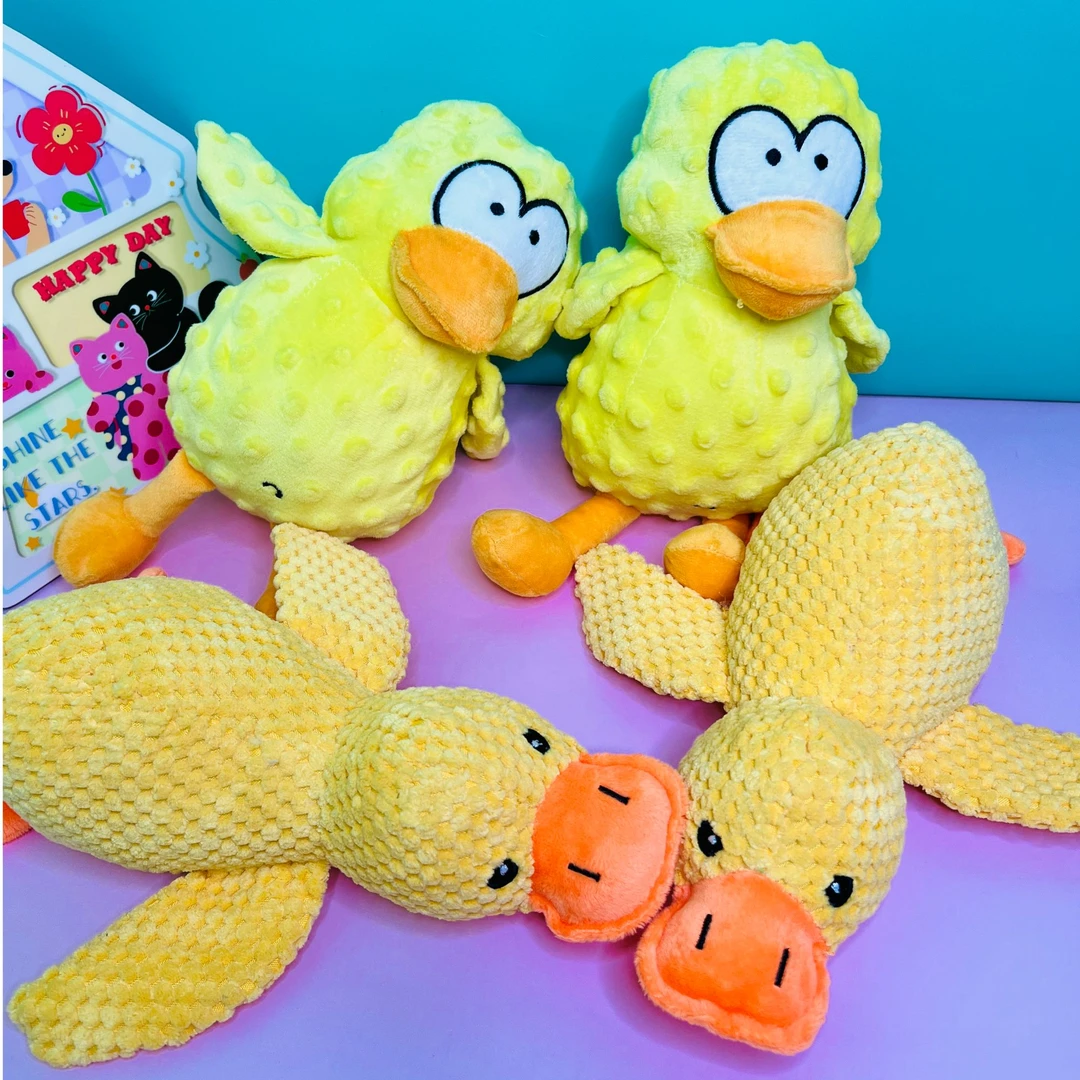 小黄鸭BB叫大气囊鸭子叫宠物玩具~适合泰迪雪纳瑞金毛萨摩耶等