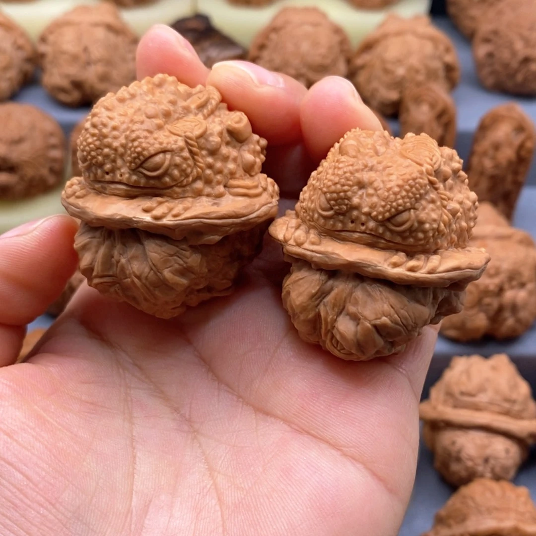 核桃手串/手链逍*金蝉蛤蟆头