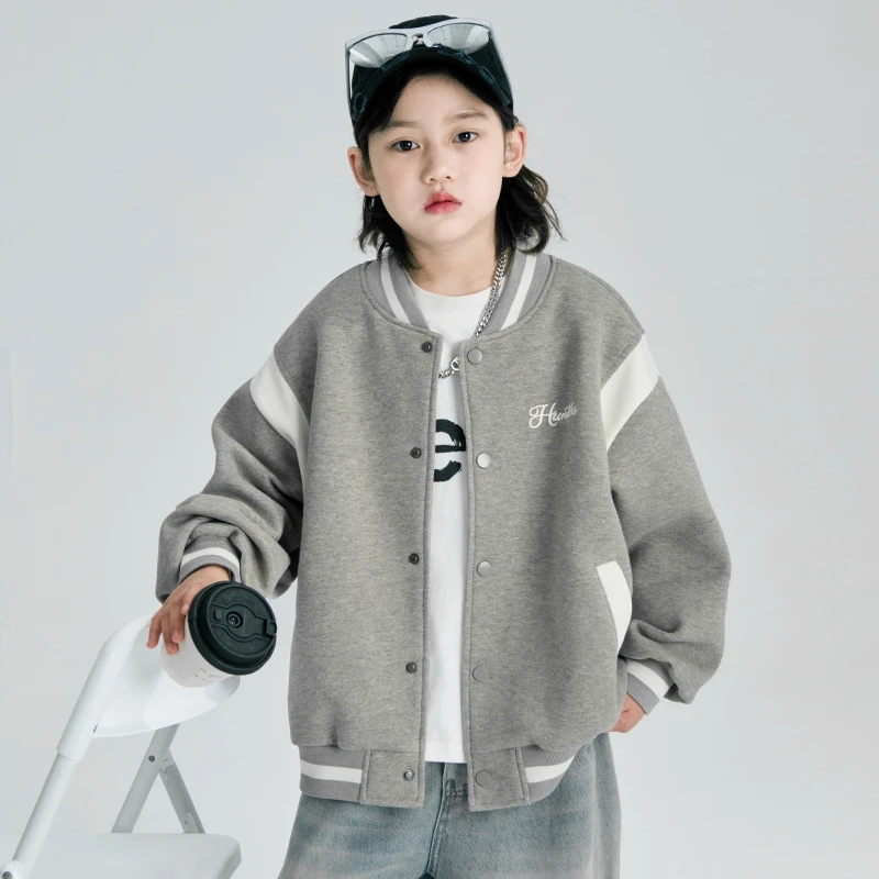 男童棒球服韩版儿童春秋外套2025新款中大童洋气宽松上衣潮流百搭