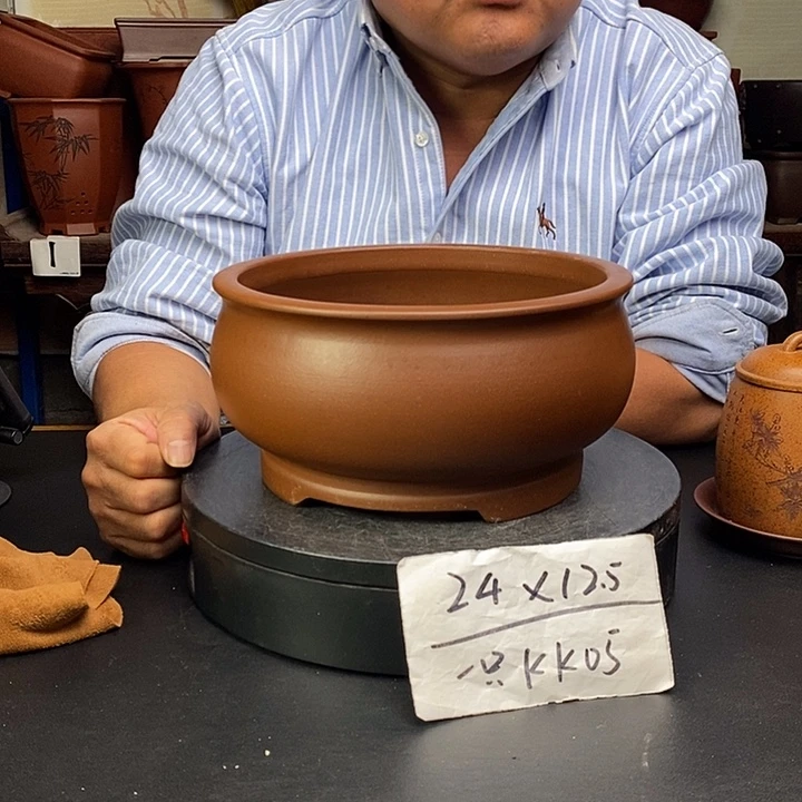 紫砂花盆货号一只KK005