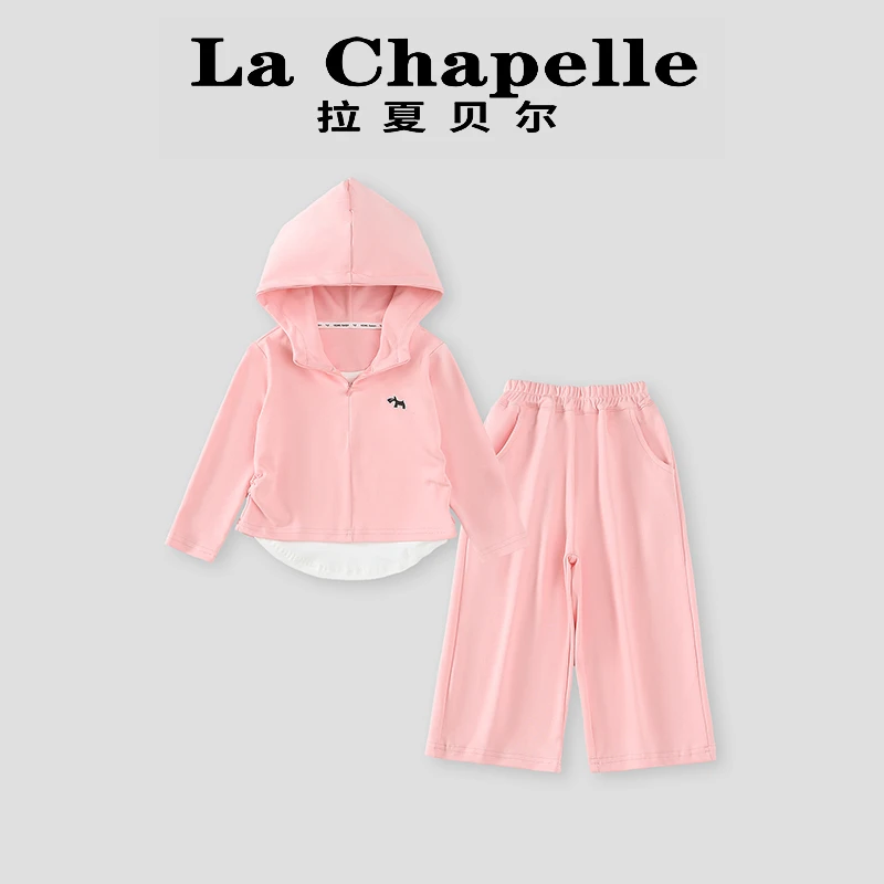 La Chapelle【拉夏贝尔】时尚春季纯色假两件上衣两件套LC207