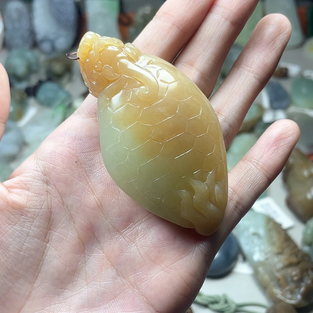 .***海和田玉未镶嵌挂件