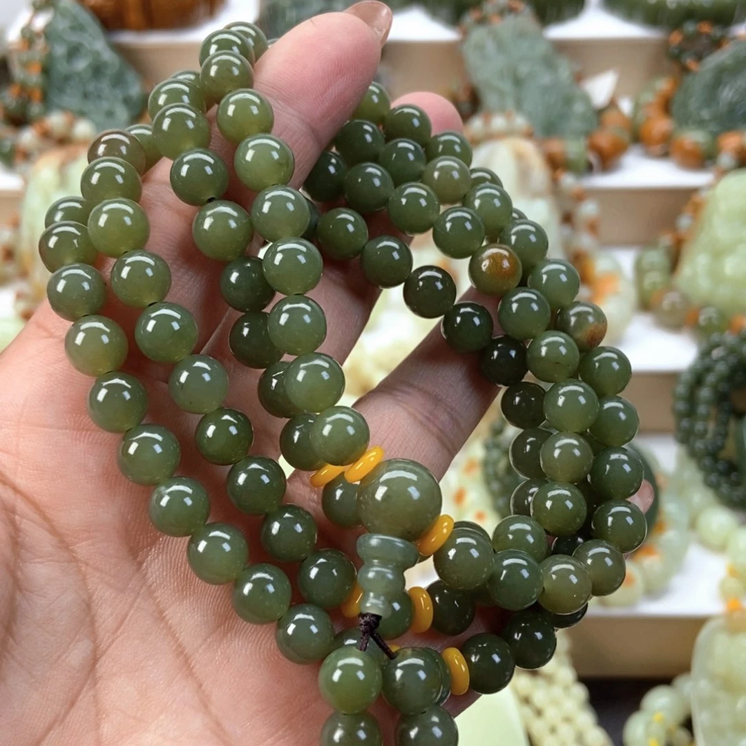 透闪石质玉手链未镶嵌