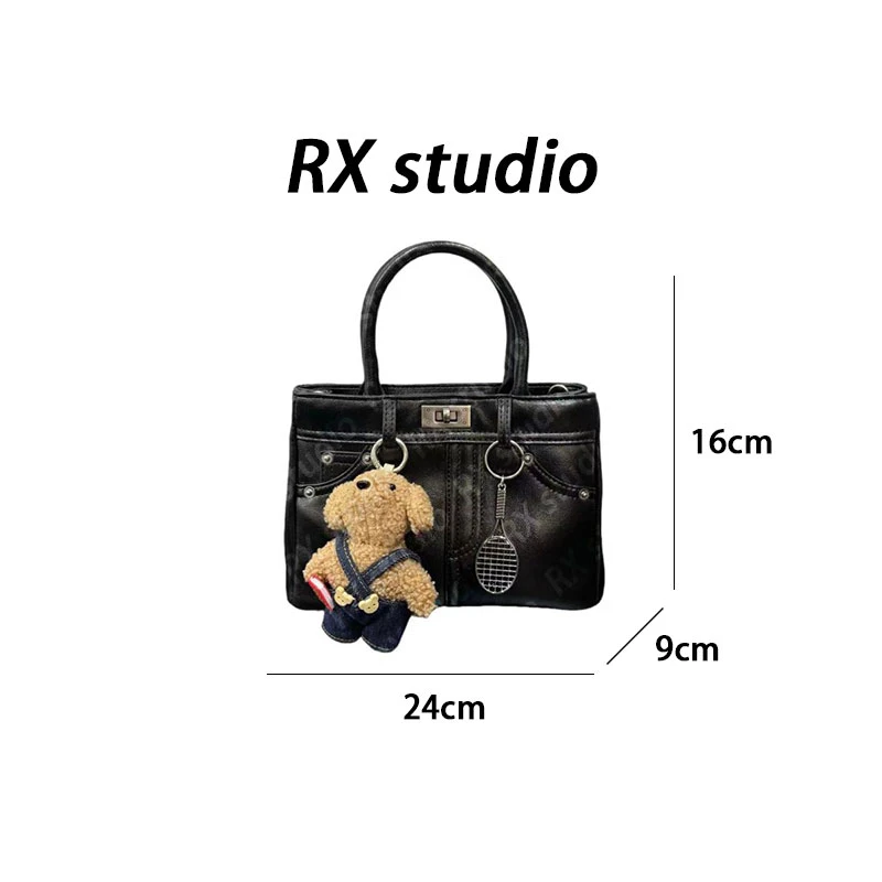 【南沙瑞熙】QYX-9667-黑色 轻奢时尚百搭女士新款单肩斜跨流浪包