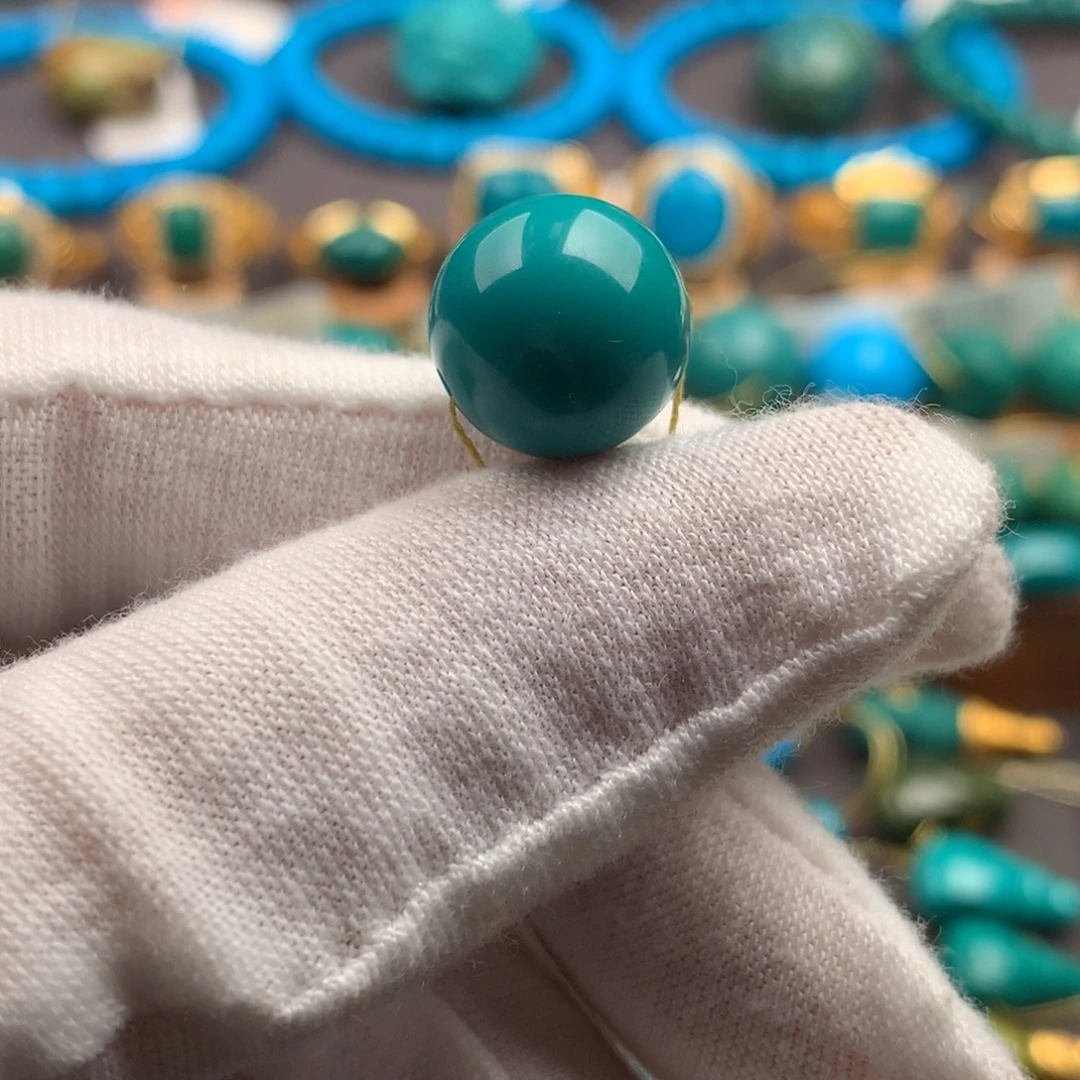 绿松石未镶嵌绿松石12.5mm