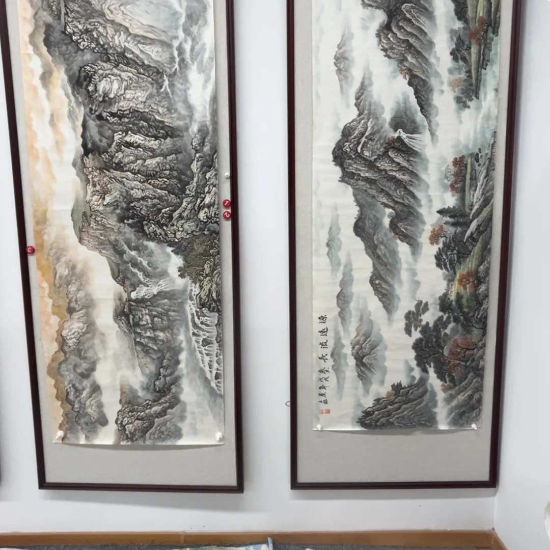 、***張国画绘画作品多次参加全国