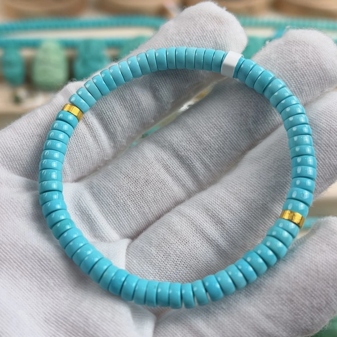 18K金镶嵌绿松石配饰