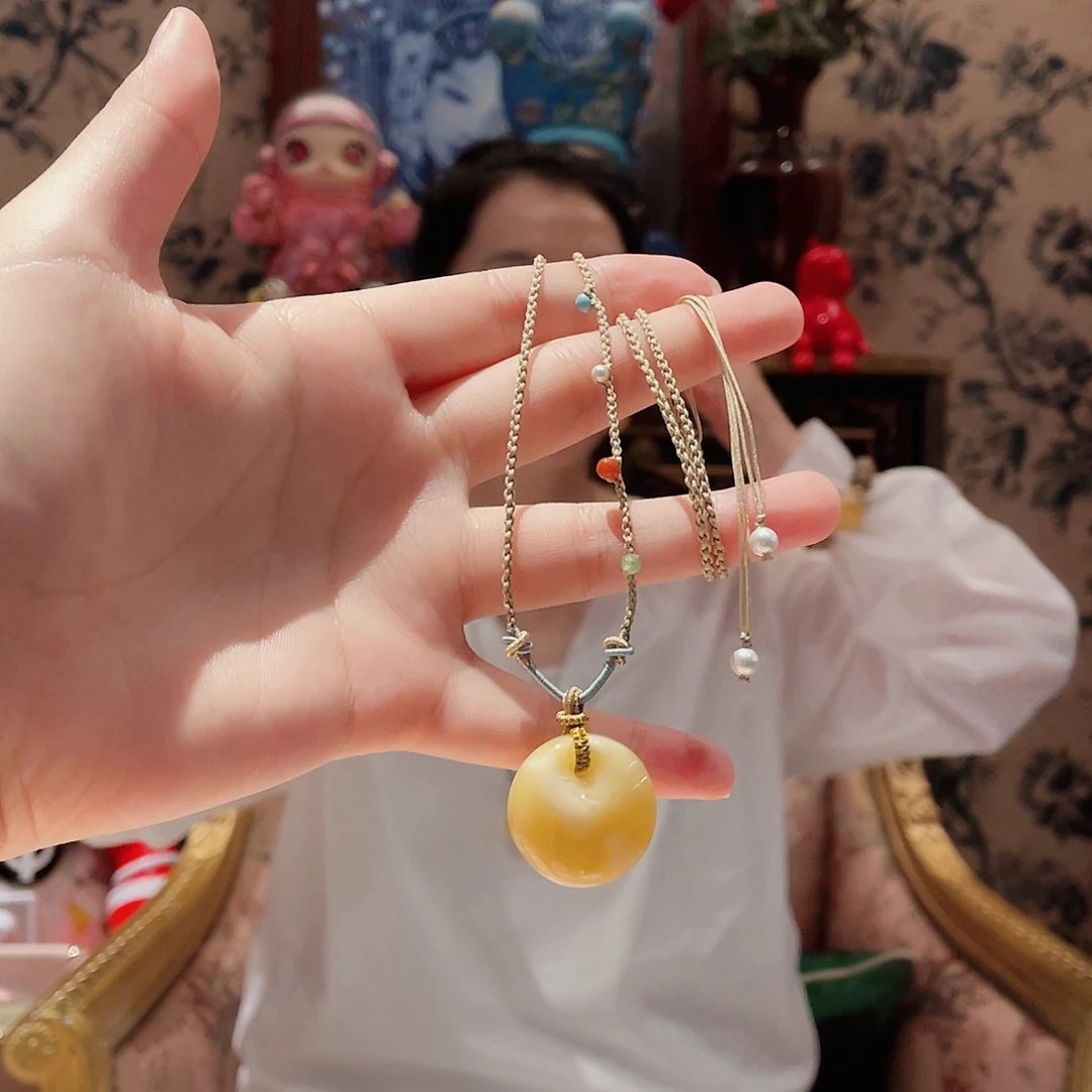 蜜蜡颈饰未镶嵌颈饰