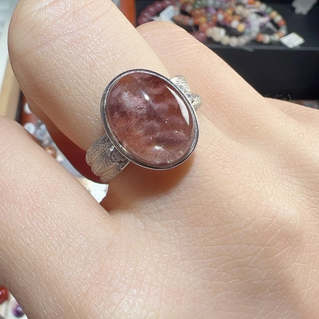 水晶银S925镶嵌戒指