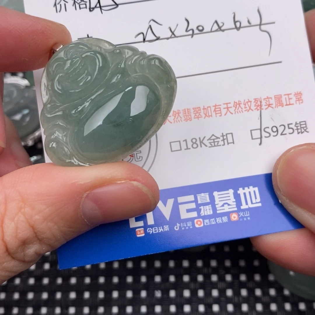 翡翠银S925镶嵌颈饰