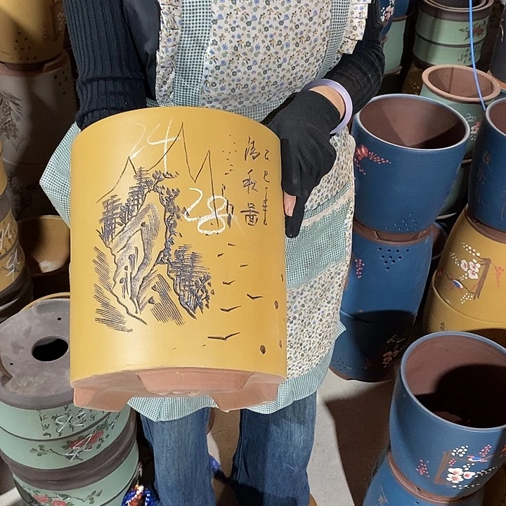 紫砂花盆紫砂花盆