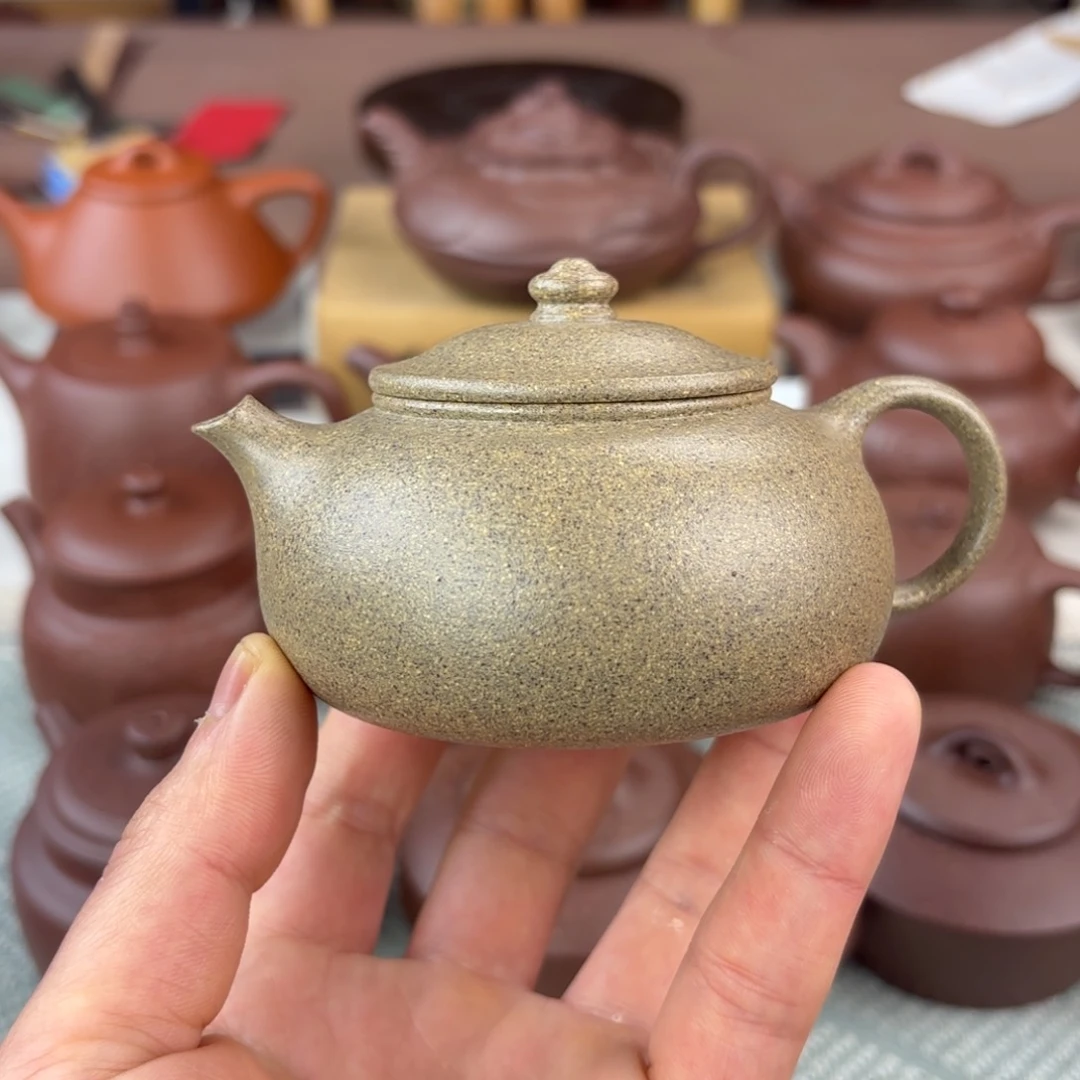 紫砂茶壶科****活寒江 段泥 半手工