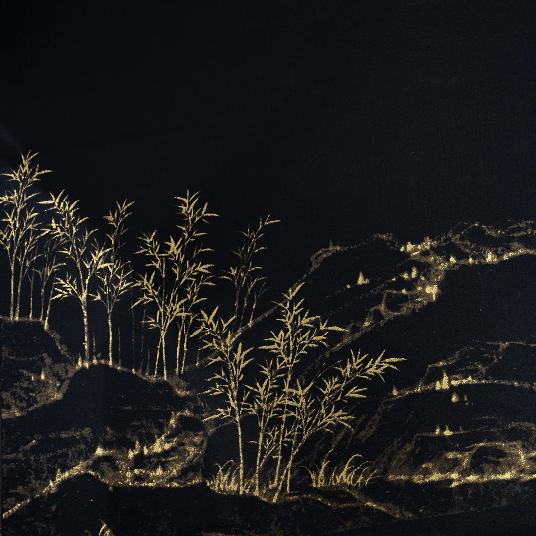 |上久楷定位花 · 竹林远眺 |宋锦 一经裁剪概不退换