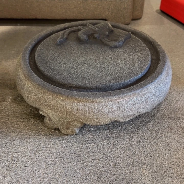 石材怕**猫砚台福建青石