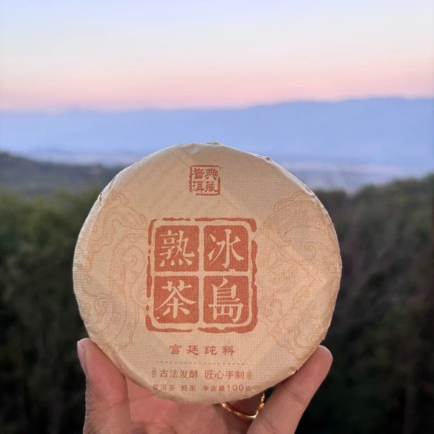 【“冰岛”熟茶小饼】2024年古树熟茶饼-100克饼