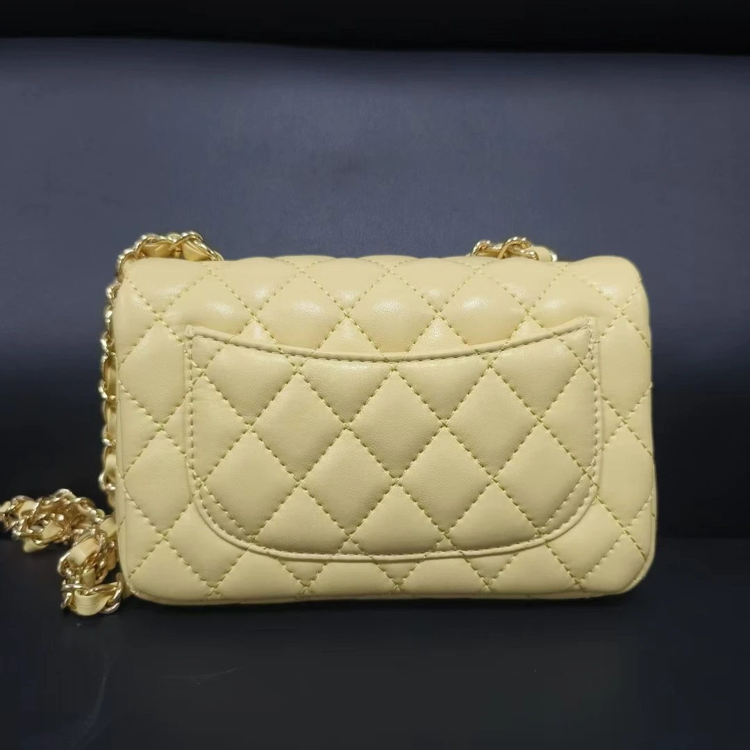 时尚潮流真皮新款女包斜挎包乡胖没球0526 黄色