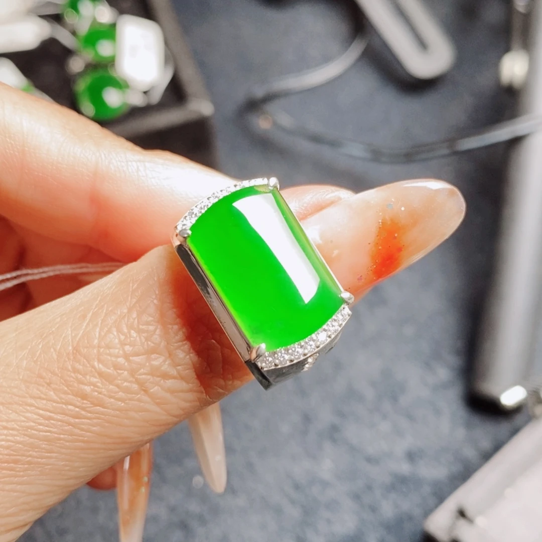 未镶嵌戒指翡翠天然翡翠正品