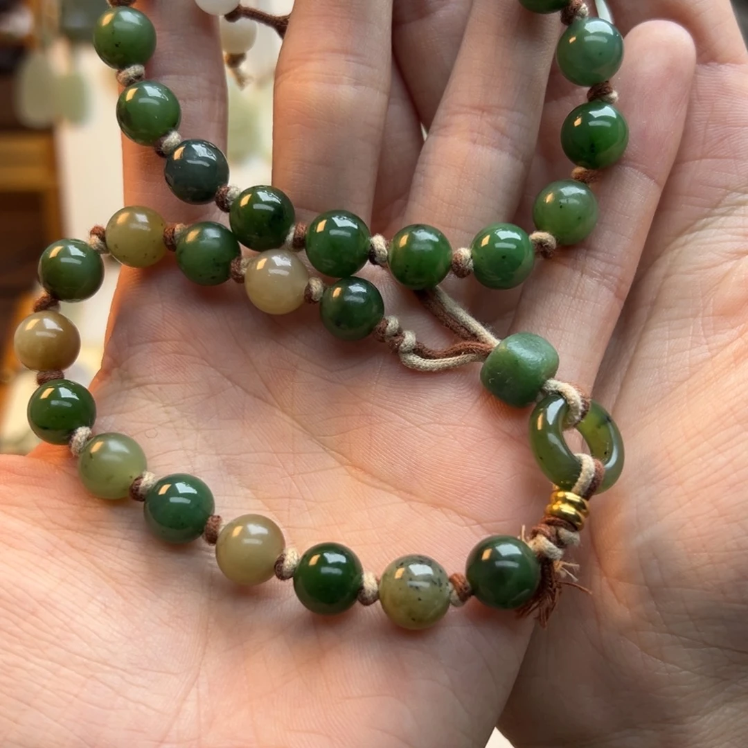 和田玉未镶嵌颈饰拍一发一