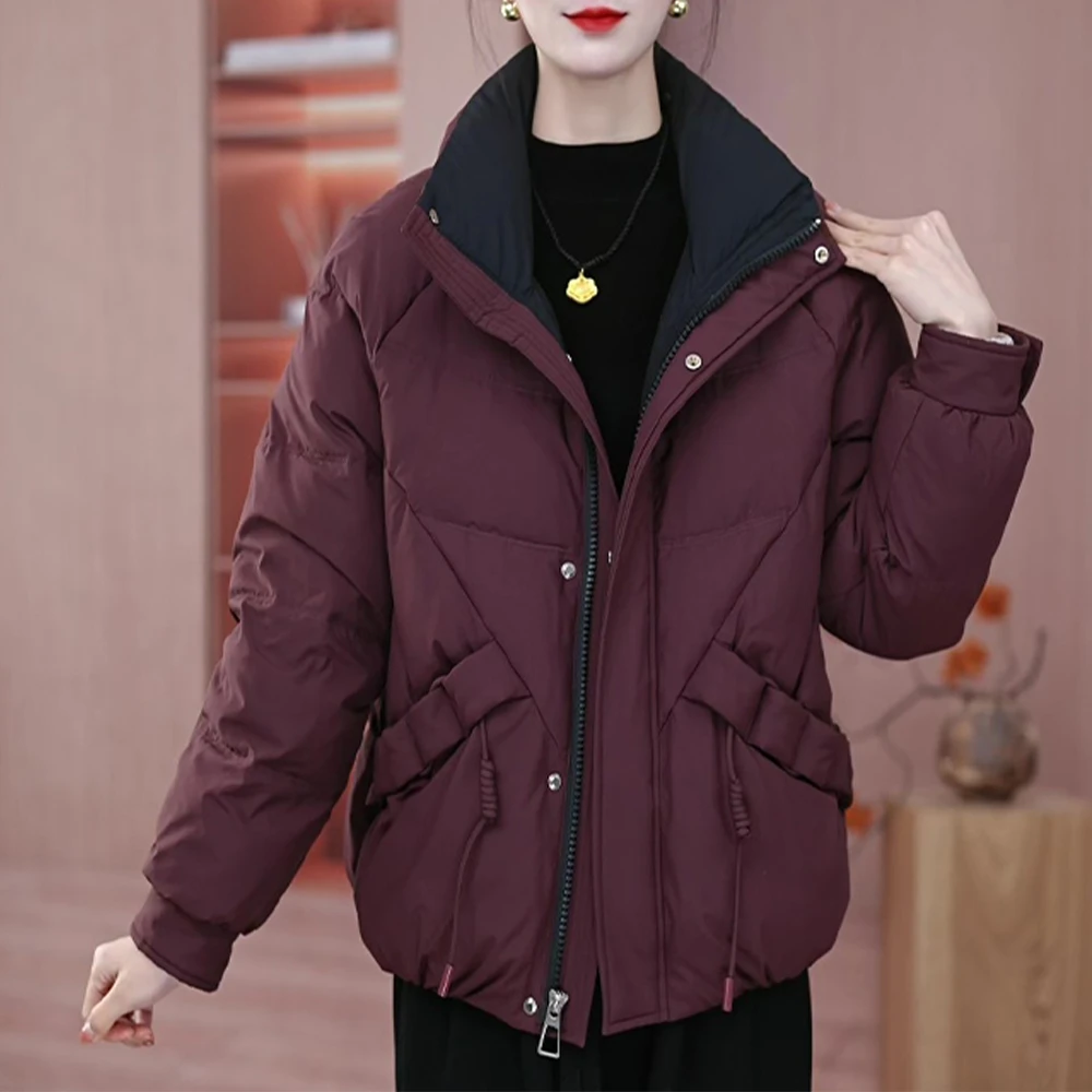 蔓2024冬季气质时尚白鸭绒羽绒服保暖显瘦轻奢洋气加厚羽绒服B80