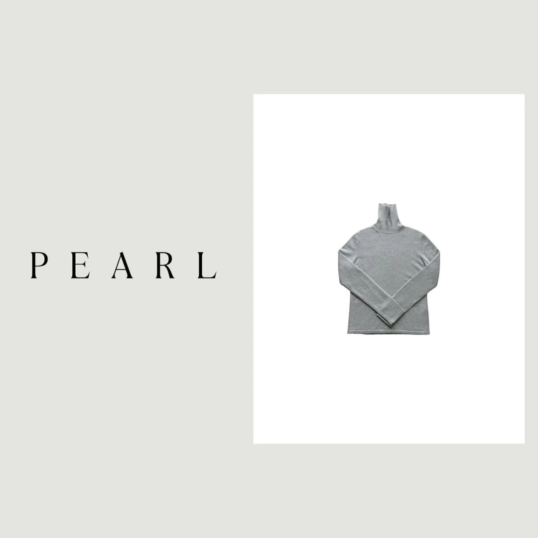 PEARL  羊绒混纺简约高领毛衣