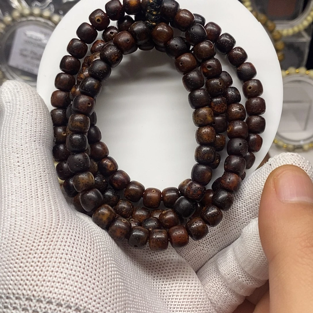 手串星月菩提黑金108